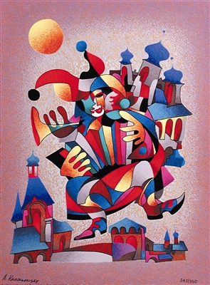 Accordion Over Rostov by Anatole Krasnyansky