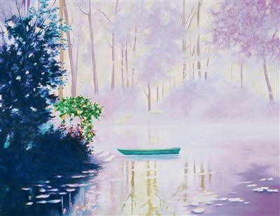 Matin de brume a ' Giverny by Claude Cambour