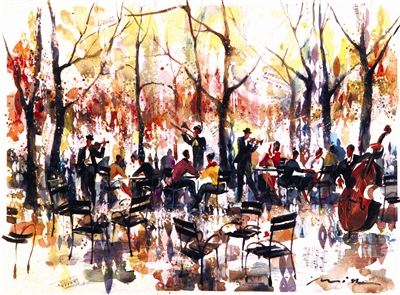 Jardin du Luxembourg by Misha Lenn