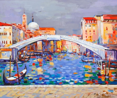 Bridges in Venice by Shkelqim Dani