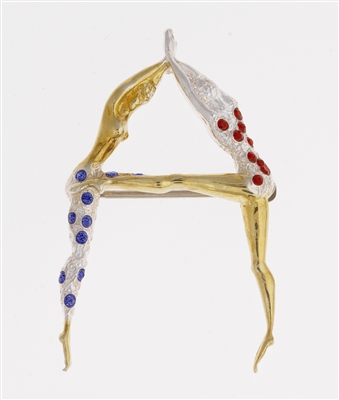 A The Letter Pendant/Brooch by (Romain de Tirtoff) Erte