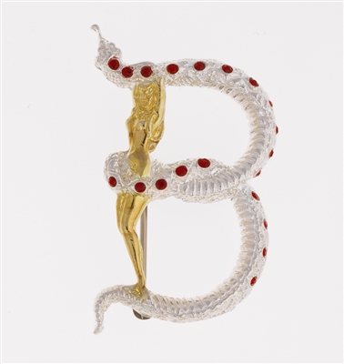 B The Letter Pendant/Brooch by (Romain de Tirtoff) Erte