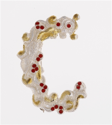 C The Letter Pendant/Brooch by (Romain de Tirtoff) Erte