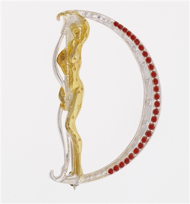 D The Letter Pendant/Brooch by (Romain de Tirtoff) Erte