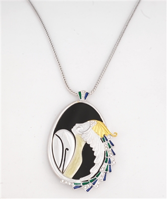 Beauty of the Beast Pendant by (Romain de Tirtoff) Erte