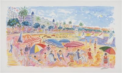 La Plage de Cannes by Jean-Claude Picot