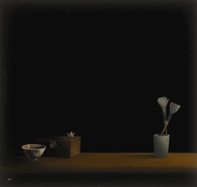 Still Life with Origami Bird by Rachael Robb