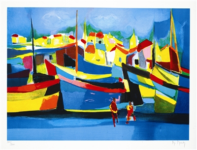 Barques dans les Maisons by Marcel Mouly