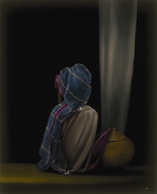 Blue Silk with Jasmine by Rachael Robb
