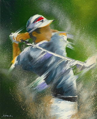 Golf - Green Background by Victor Spahn