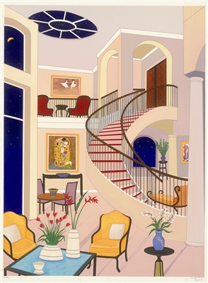 Interior with Klimt by (Francois Ledan) Fanch