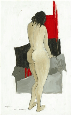 A Model Resting by Itzchak Tarkay