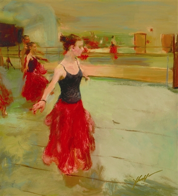 Long Red Dress by Hua Chen