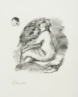 Étude de femme nue, assise, variantefrom "Douze Lithographies Originales de Pierre-Auguste Renoir" by Pierre-Auguste Renoir