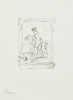 Femme au cep de vigne, 2e variante from "Douze lithographies originales de Pierre-Auguste Renoir" by Pierre-Auguste Renoir