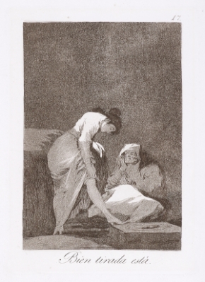 Bien tirada esta(It is Nicely Stretched) by Francisco Goya