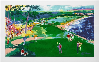 18th at Pebble Beach by LeRoy Neiman