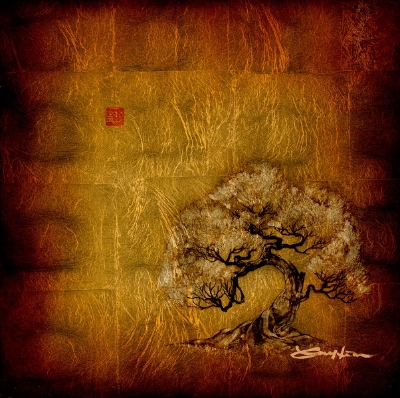 Golden Tree w/ Red Chop by Patrick Guyton