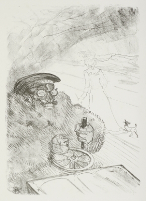 L’automobiliste by Henri de Toulouse-Lautrec