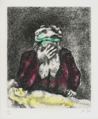 Abraham Pleurant Sara(Abraham Weeping for Sarah) by Marc Chagall