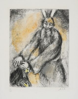 Benediction de Moise sur Josue(Moses' Blessing Over Joshua) by Marc Chagall