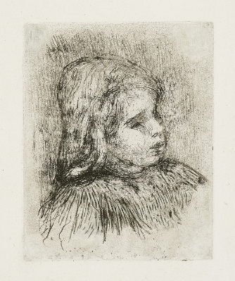 Claude Renoir, de trois-quarts à droite by Pierre-Auguste Renoir