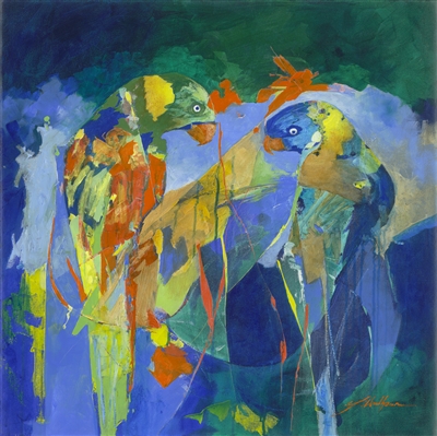 Parakeets by Yuval Wolfson