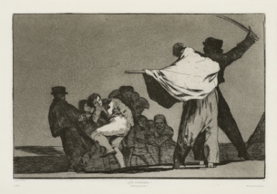 Dos a Uno, Meten la Paja en el Culo(Two to One, They put the Straw in the Bum) by Francisco Goya