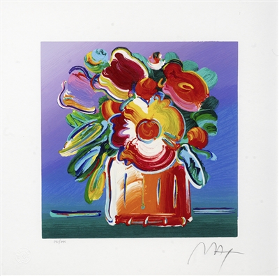 Abstract Flowers I by Peter Max