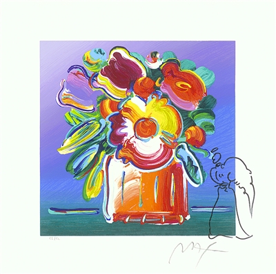 Abstract Flowers I by Peter Max