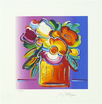 Abstract Flowers II by Peter Max