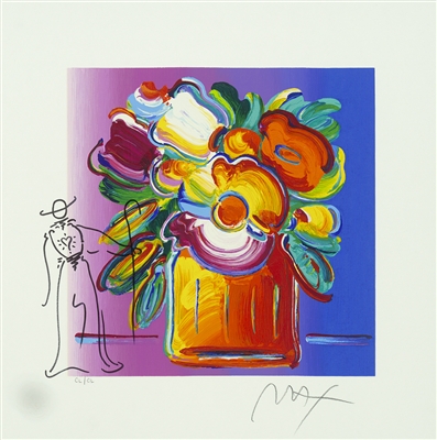 Abstract Flowers II by Peter Max
