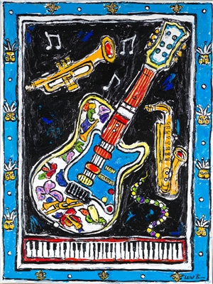 All That Jazz 3-D (New Orleans) by Leslie Lew