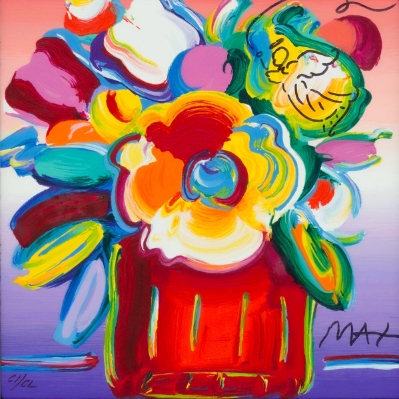 Abstract Flowers by Peter Max