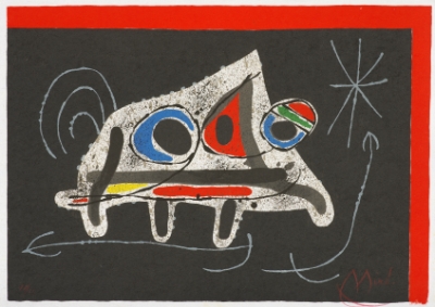 Lézard aux plumes d'or (M. 790 by Joan Miro