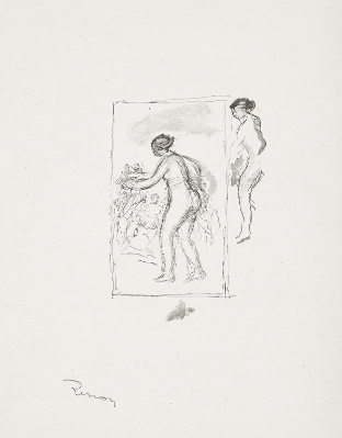 Femme au cep de vigne, 4e variante from "Douze Lithographies Originales de Pierre-Auguste Renoir" by Pierre-Auguste Renoir