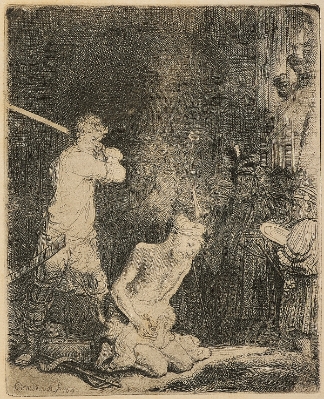 Beheading of John the Baptist by Rembrandt Van Rijn