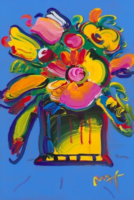 Abstract Flowers by Peter Max