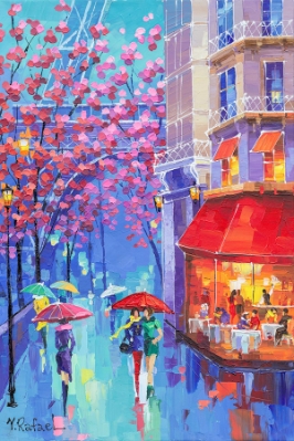 Paris in the Rain by Yana Rafael