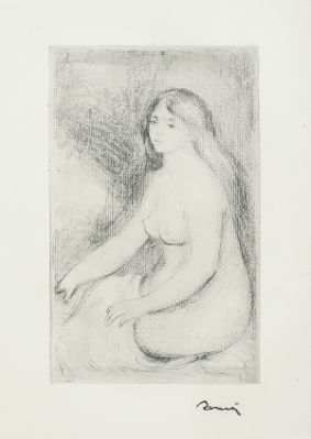 Baigneuse Assise by Pierre-Auguste Renoir