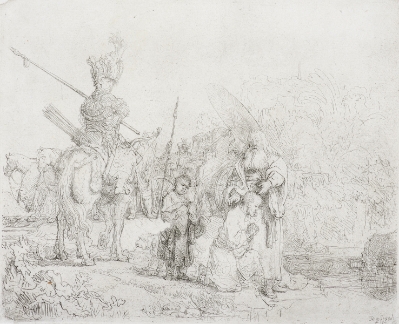 Baptism of the Eunuch by Rembrandt Van Rijn