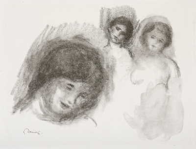 La pierre aux trois croquis by Pierre-Auguste Renoir