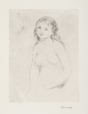 Étude pour une baigneuse by Pierre-Auguste Renoir