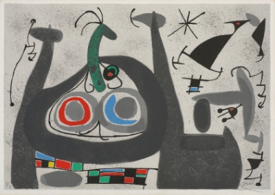 Lézard aux plumes d'or (M. 818 by Joan Miro