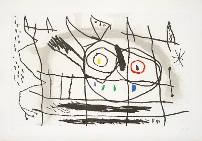 Couple d'Oiseaux II by Joan Miro