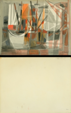 Bateaux, 1952 by Marcel Mouly