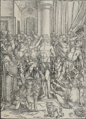 Flagellation (Large Passion) by Albrecht Durer