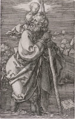 Saint Christopher Facing Left by Albrecht Durer