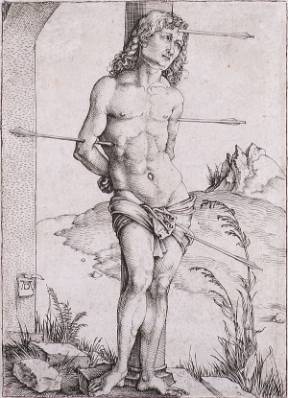 Saint Sebastian at the Column by Albrecht Durer