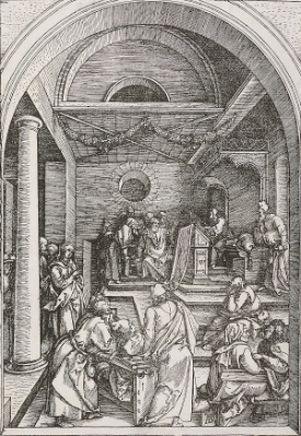 Christ Among the Doctorsfrom "The Life of the Virgin" by Albrecht Durer